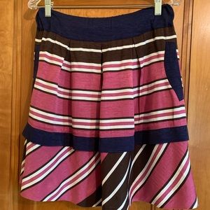 Maeve multi-colored lined skirt
